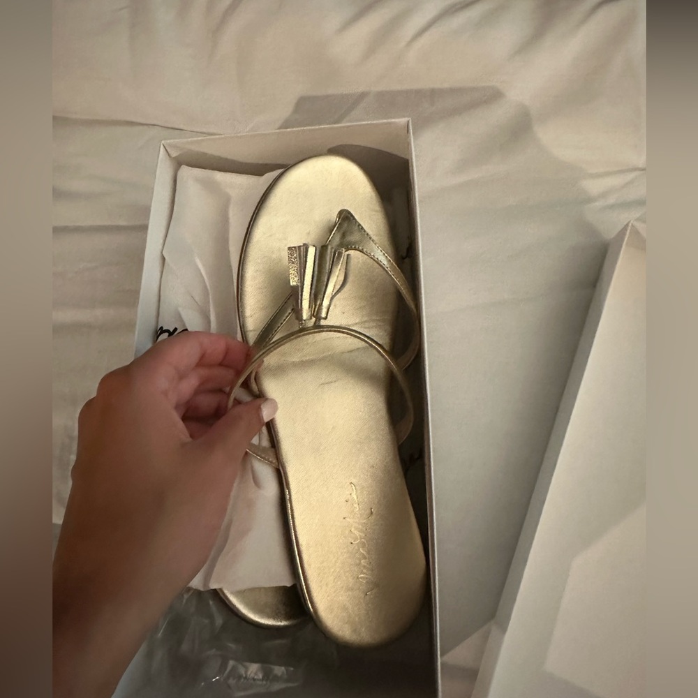 Gold sandals